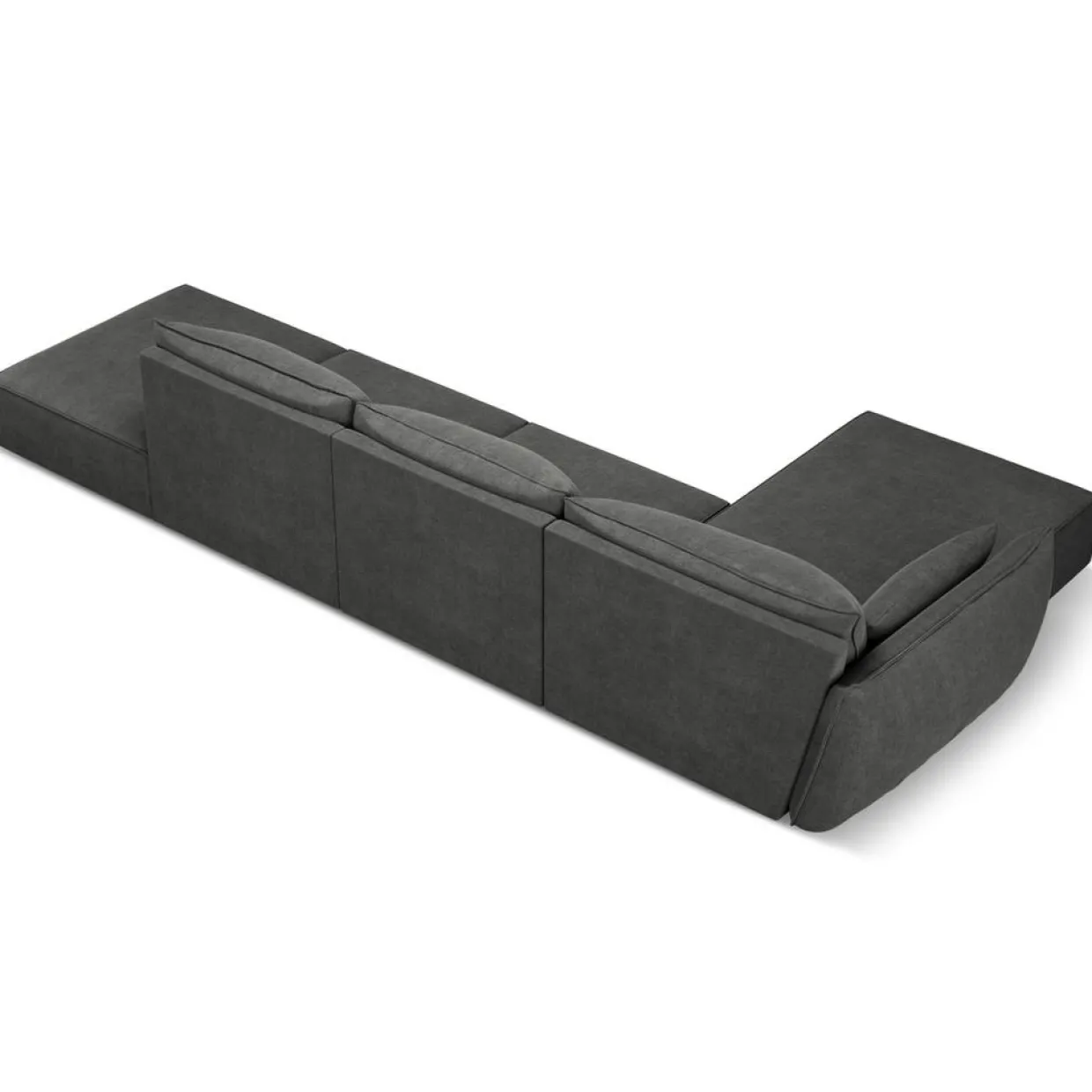 Mazzini Sofas Canapés^Canapé D'Angle Gauche Vanda 5 Places 1 gris - 386x166x85 cm