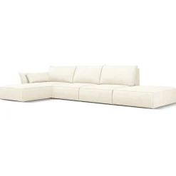Mazzini Sofas Canapés^Canapé D'Angle Gauche Vanda 5 Places 1 beige clair - 386x166x85 cm