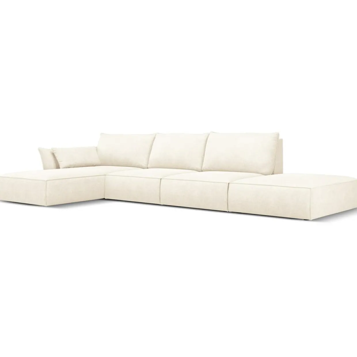 Mazzini Sofas Canapés^Canapé D'Angle Gauche Vanda 5 Places 1 beige clair - 386x166x85 cm