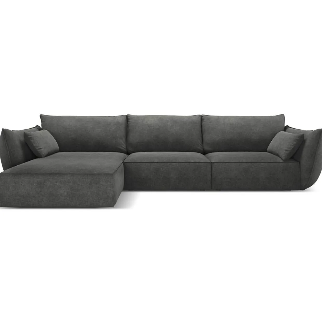 Mazzini Sofas Canapés^Canapé D'Angle Gauche Vanda 5 Places 2 gris - 208x166x85 cm