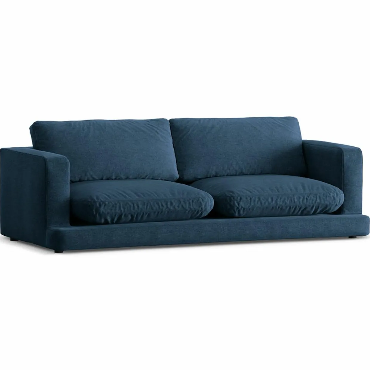 Mazzini Sofas Canapés^Canapé Daphne 3 Places Bleu Marine - 210x105x86 cm