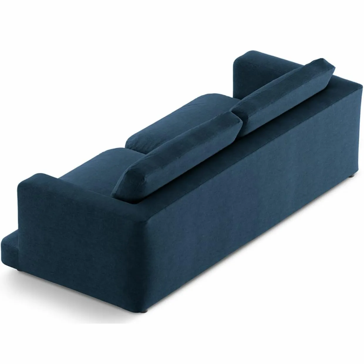 Canapé Daphne 4 Places Bleu Marine - 240x105x86 cm-Mazzini Sofas Discount