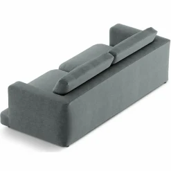 Mazzini Sofas Canapés^Canapé Daphne 4 Places Gris Foncé - 240x105x86 cm