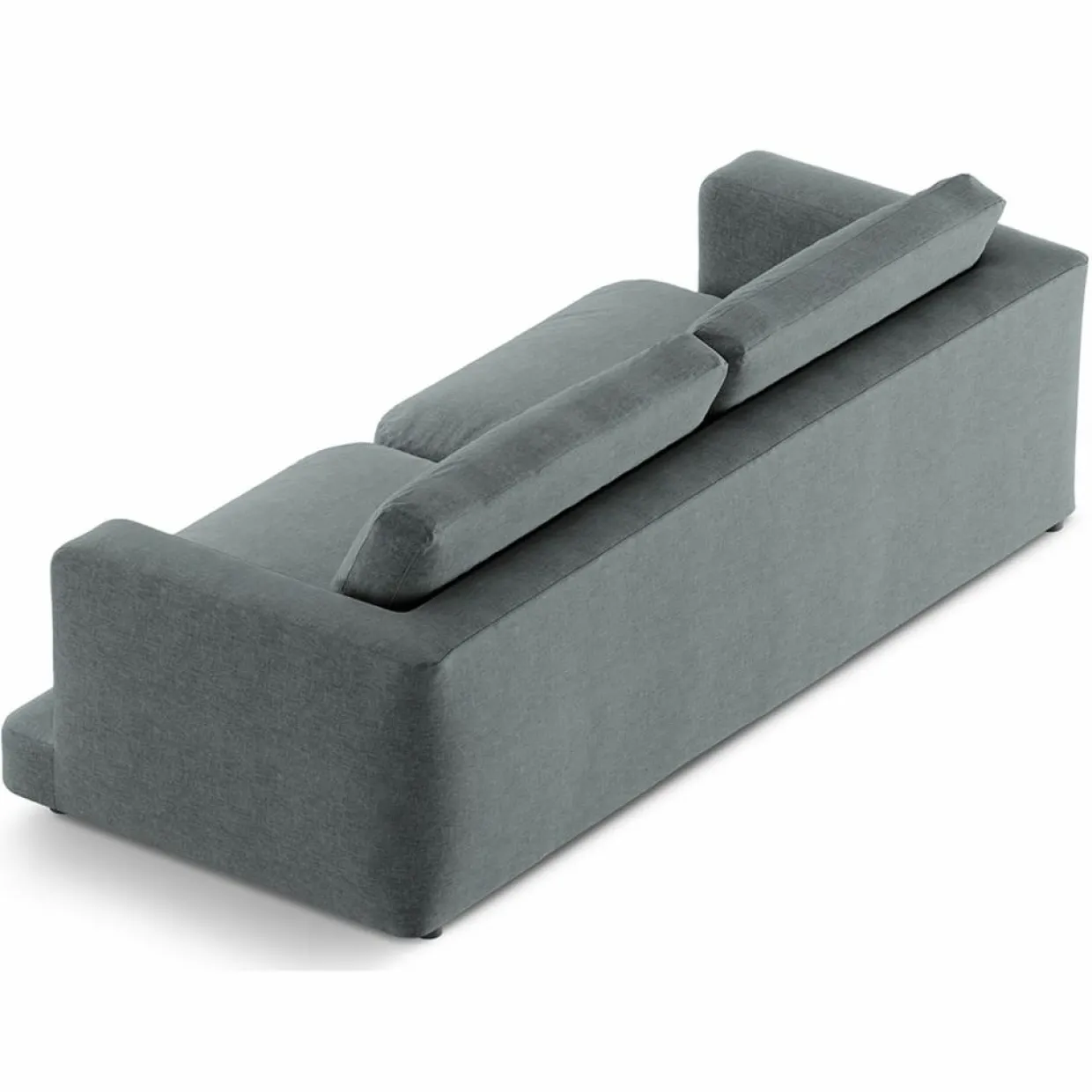 Mazzini Sofas Canapés^Canapé Daphne 4 Places Gris Foncé - 240x105x86 cm
