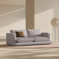 Mazzini Sofas Canapés^Canapé Daphne 3 Places Gris chaud - 210x105x86 cm