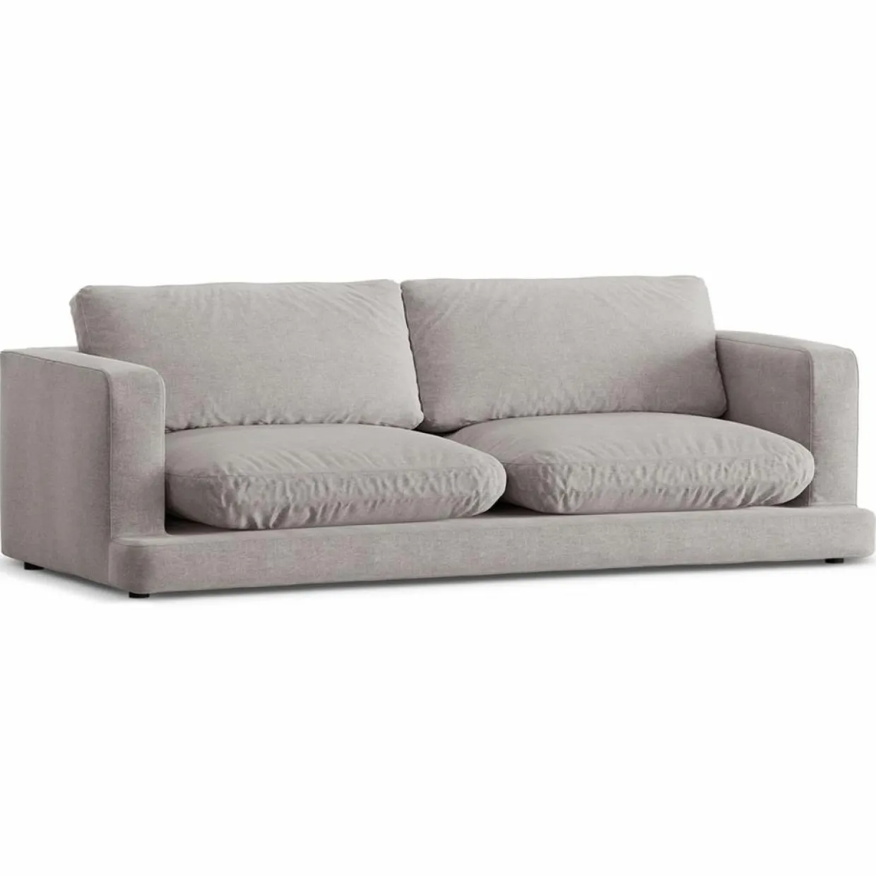 Mazzini Sofas Canapés^Canapé Daphne 3 Places Gris chaud - 210x105x86 cm