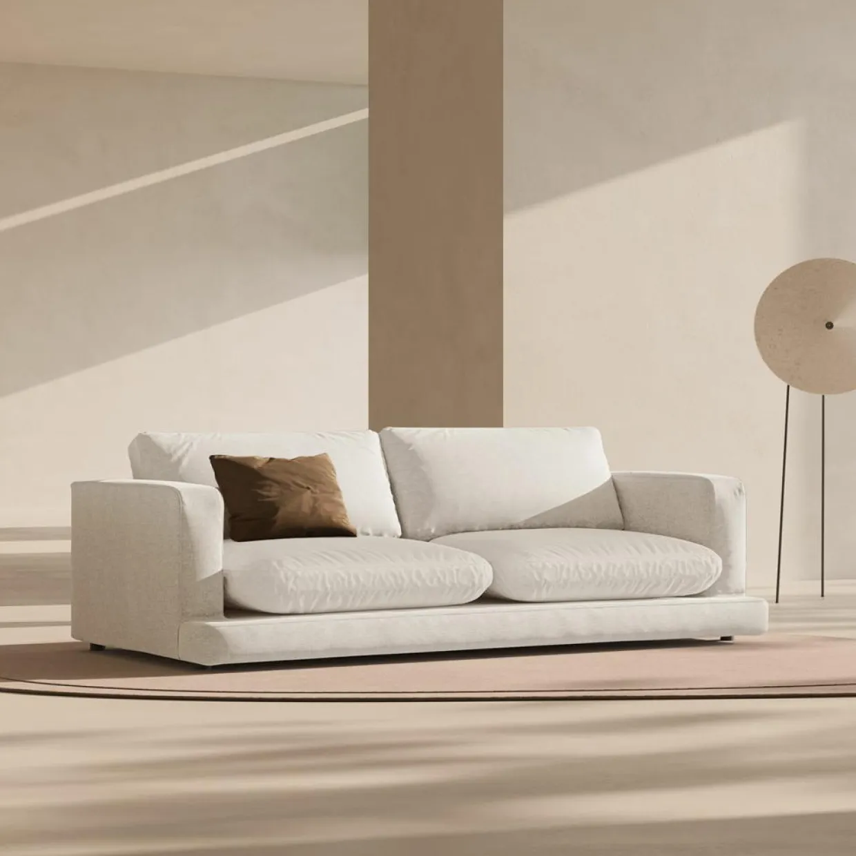 Canapé Daphne 4 Places Ivoire - 240x105x86 cm-Mazzini Sofas Outlet