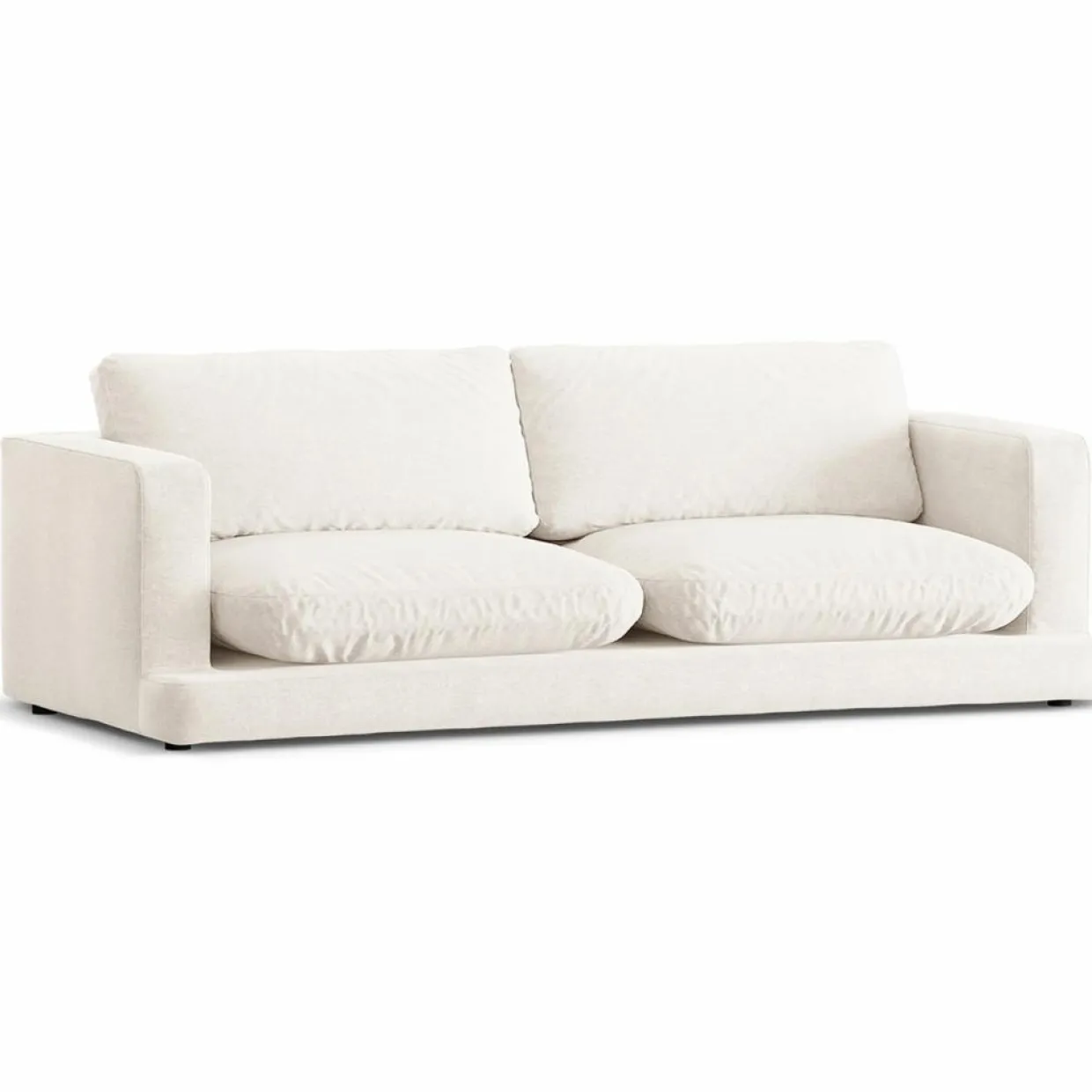 Canapé Daphne 3 Places Ivoire - 210x105x86 cm-Mazzini Sofas Clearance