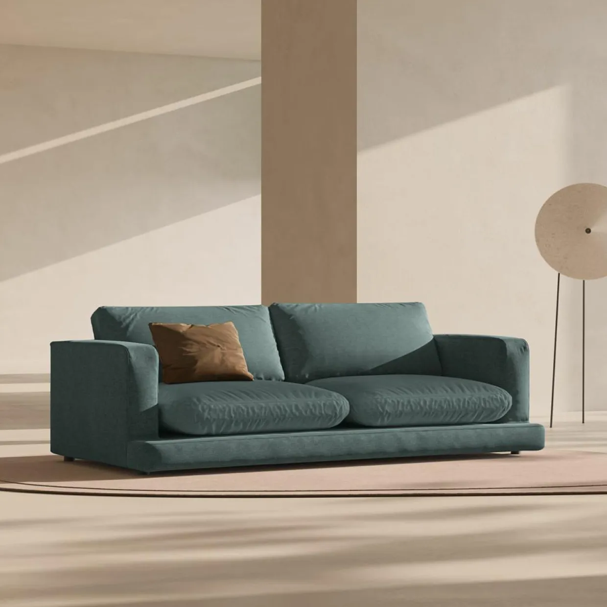 Canapé Daphne 4 Places Vert mousse - 240x105x86 cm-Mazzini Sofas New