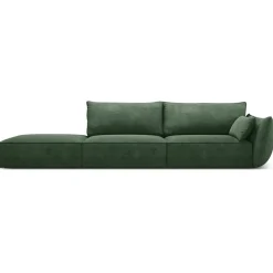 Mazzini Sofas Canapés^Canapé droit Vanda 4 Places vert bouteille - 286x100x85 cm