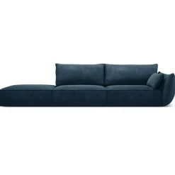 Canapé droit Vanda 4 Places bleu roi - 286x100x85 cm-Mazzini Sofas Best