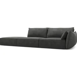 Mazzini Sofas Canapés^Canapé droit Vanda 4 Places gris - 286x100x85 cm