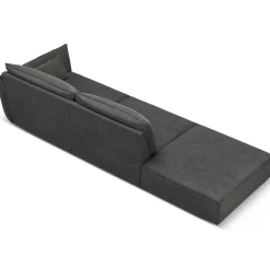 Mazzini Sofas Canapés^Canapé droit Vanda 4 Places gris - 286x100x85 cm