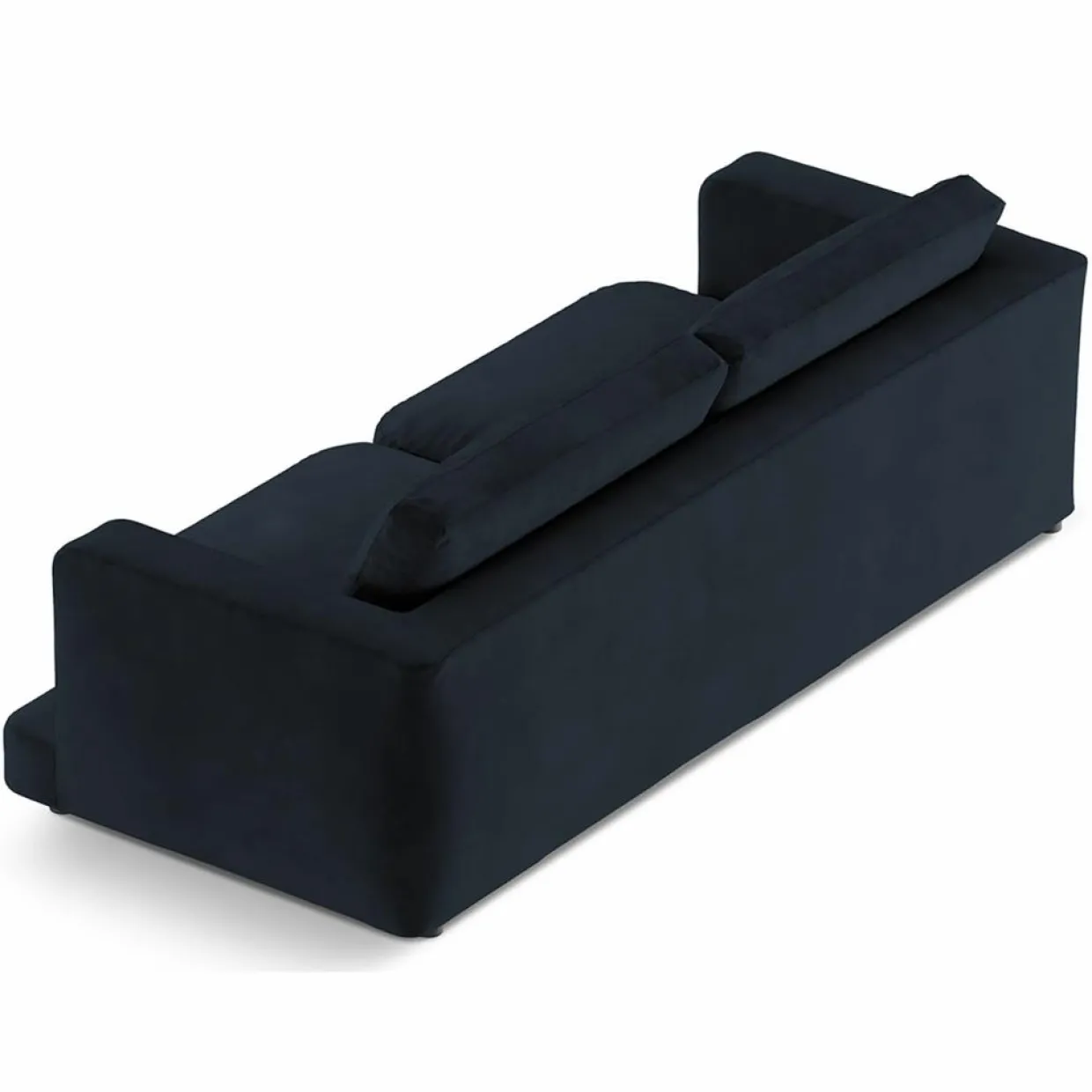 Mazzini Sofas Canapés^Canapé en Velours Daphne 3 Places Bleu Foncé - 210x105x86 cm