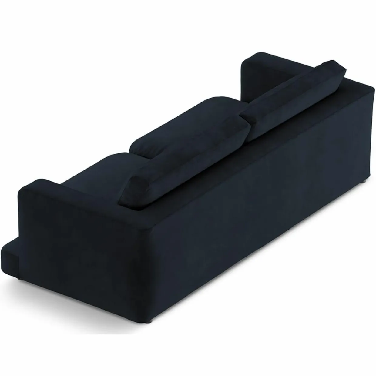 Mazzini Sofas Canapés^Canapé en Velours Daphne 4 Places Bleu Foncé - 240x105x86 cm