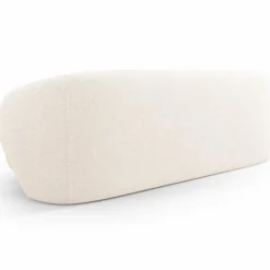 Canapé Linden 3 Chenille Places beige clair - 204x102x72 cm-Mazzini Sofas Outlet