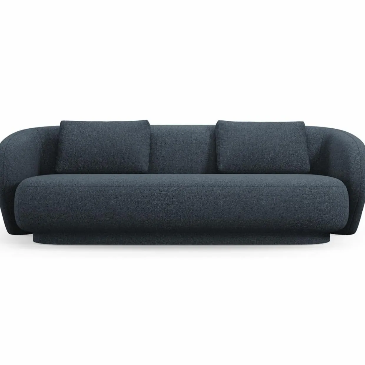Canapé Linden 3 Chenille Places bleu - 204x102x72 cm-Mazzini Sofas Clearance