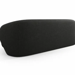 Canapé Linden 3 Chenille Places noir - 204x102x72 cm-Mazzini Sofas Sale