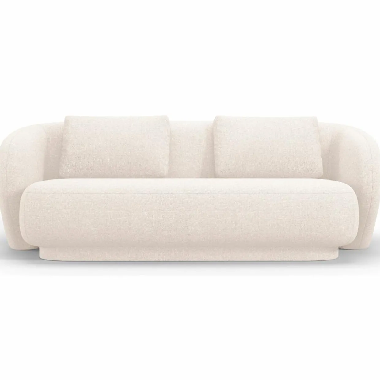 Mazzini Sofas Canapés^Canapé Linden Chenille 2 Places beige clair - 169x102x72 cm