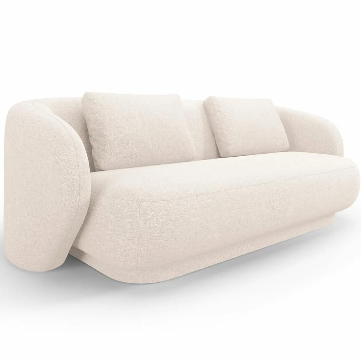 Mazzini Sofas Canapés^Canapé Linden Chenille 2 Places beige clair - 169x102x72 cm