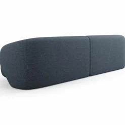 Canapé Linden Chenille 4 Places bleu - 304x102x72 cm-Mazzini Sofas Online