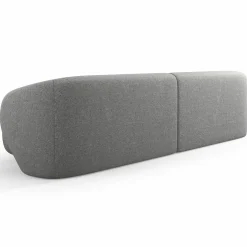 Canapé Linden Chenille 4 Places gris foncé - 304x102x72 cm-Mazzini Sofas Online