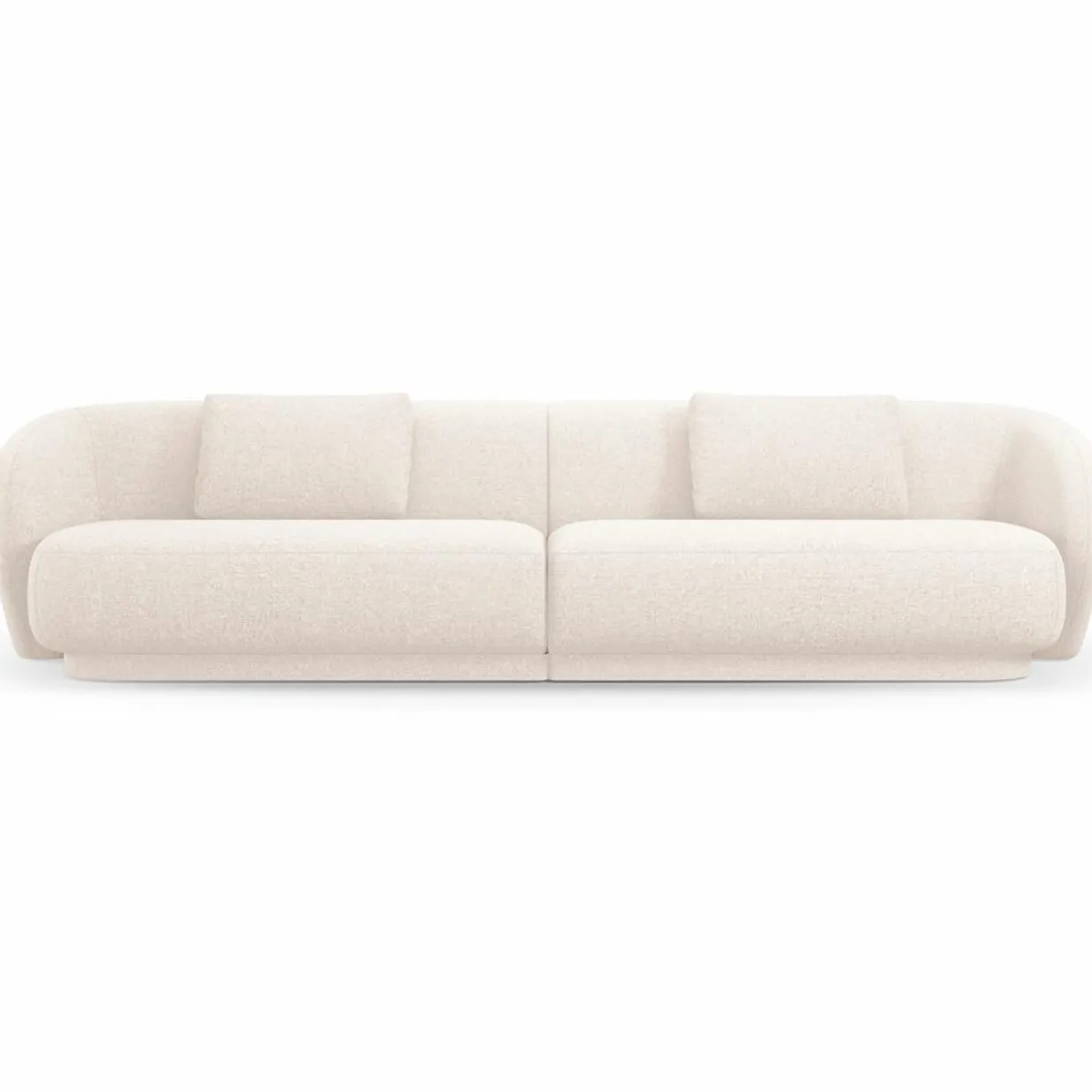 Mazzini Sofas Canapés^Canapé Linden Chenille 4 Places beige clair - 304x102x72 cm