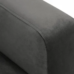 Canapé Panoramique droit Velours Venus 6 Places gris - 326x236x90 cm-Mazzini Sofas Discount