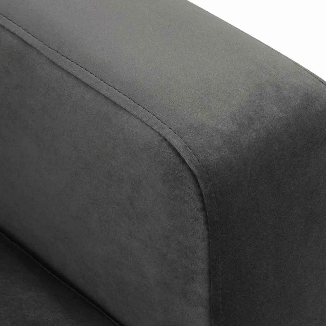 Canapé Panoramique droit Velours Venus 6 Places gris - 326x236x90 cm-Mazzini Sofas Discount