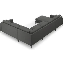 Canapé Panoramique droit Venus 6 Places gris foncé - 326x236x90 cm-Mazzini Sofas New