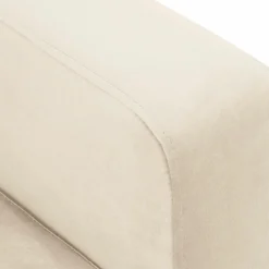 Canapé Panoramique droit Velours Venus 6 Places beige clair - 326x236x90 cm-Mazzini Sofas Discount