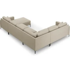 Mazzini Sofas Canapés^Canapé Panoramique gauche Venus 6 Places beige - 326x236x90 cm