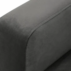 Canapé Panoramique gauche Velours Venus 6 Places gris - 326x236x90 cm-Mazzini Sofas Sale