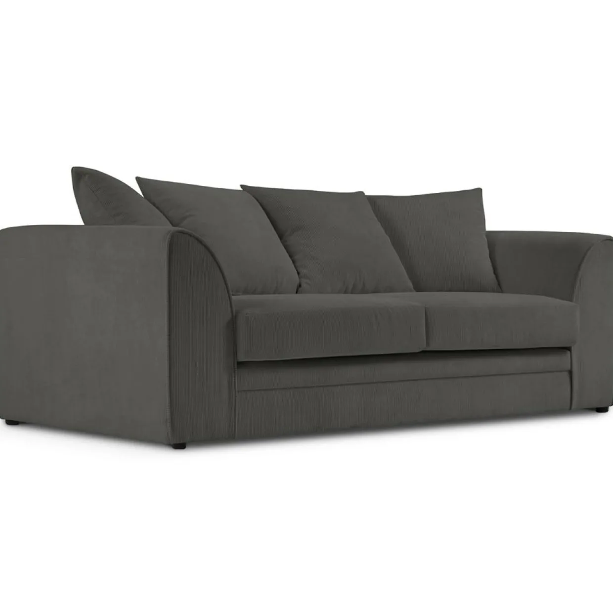 Canapé Quince 3 Places gris foncé - 182x92x80 cm-Mazzini Sofas Best