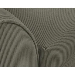 Mazzini Sofas Canapés^Canapé Quince Velours côtelé 3 Places gris clair - 182x92x80 cm