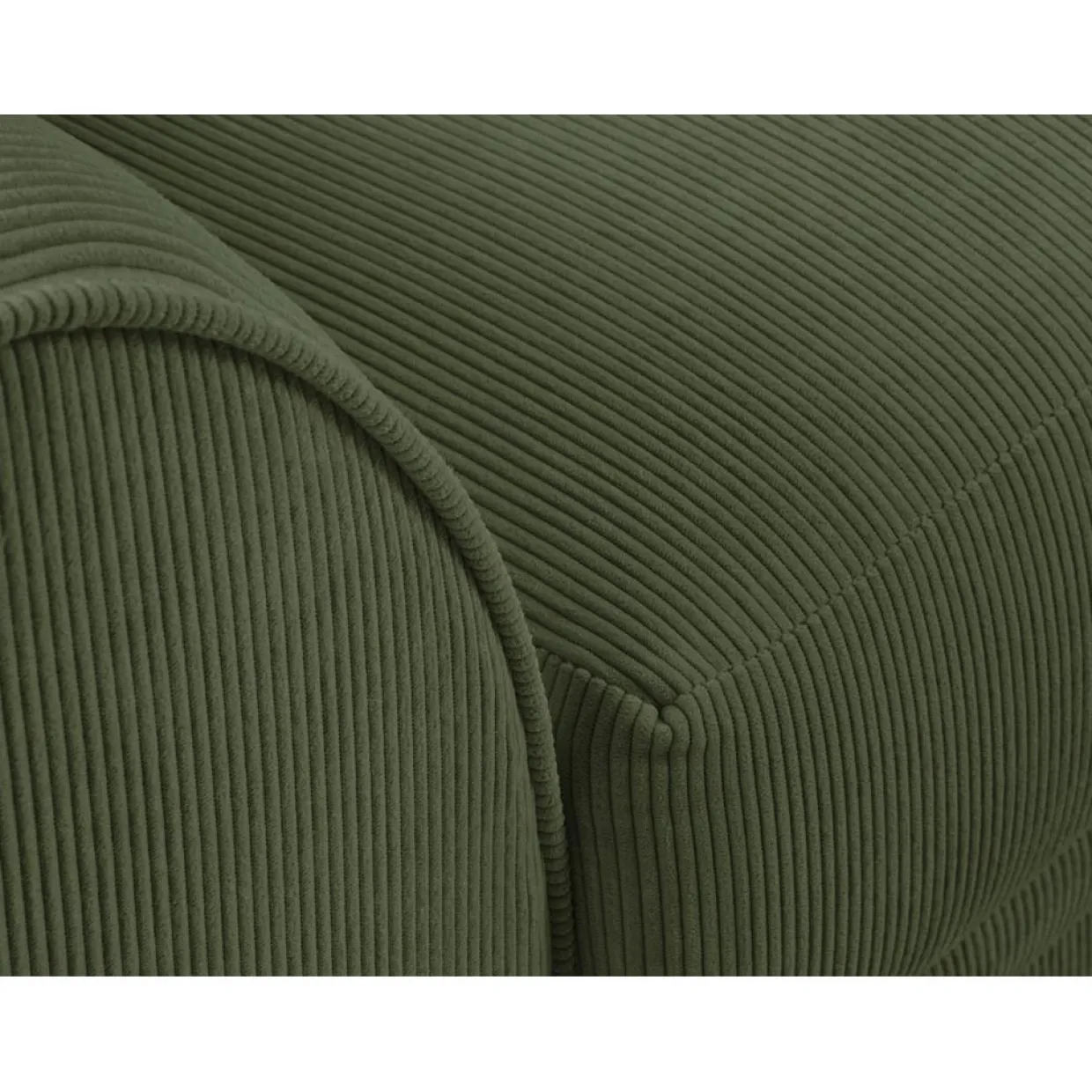 Mazzini Sofas Canapés^Canapé Quince Velours côtelé 3 Places vert - 182x92x80 cm