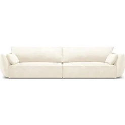 Canapé Vanda 4 Places beige clair - 248x100x85 cm-Mazzini Sofas