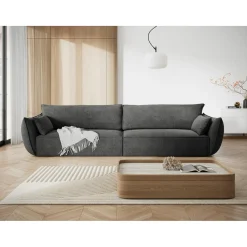 Canapé Vanda 4 Places gris foncé - 248x100x85 cm-Mazzini Sofas Hot