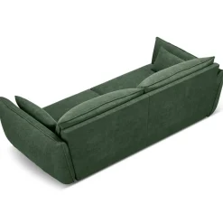 Canapé Vanda 3 Places vert bouteille - 208x100x85 cm-Mazzini Sofas Outlet
