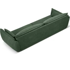 Canapé Vanda 4 Places vert bouteille - 248x100x85 cm-Mazzini Sofas Online