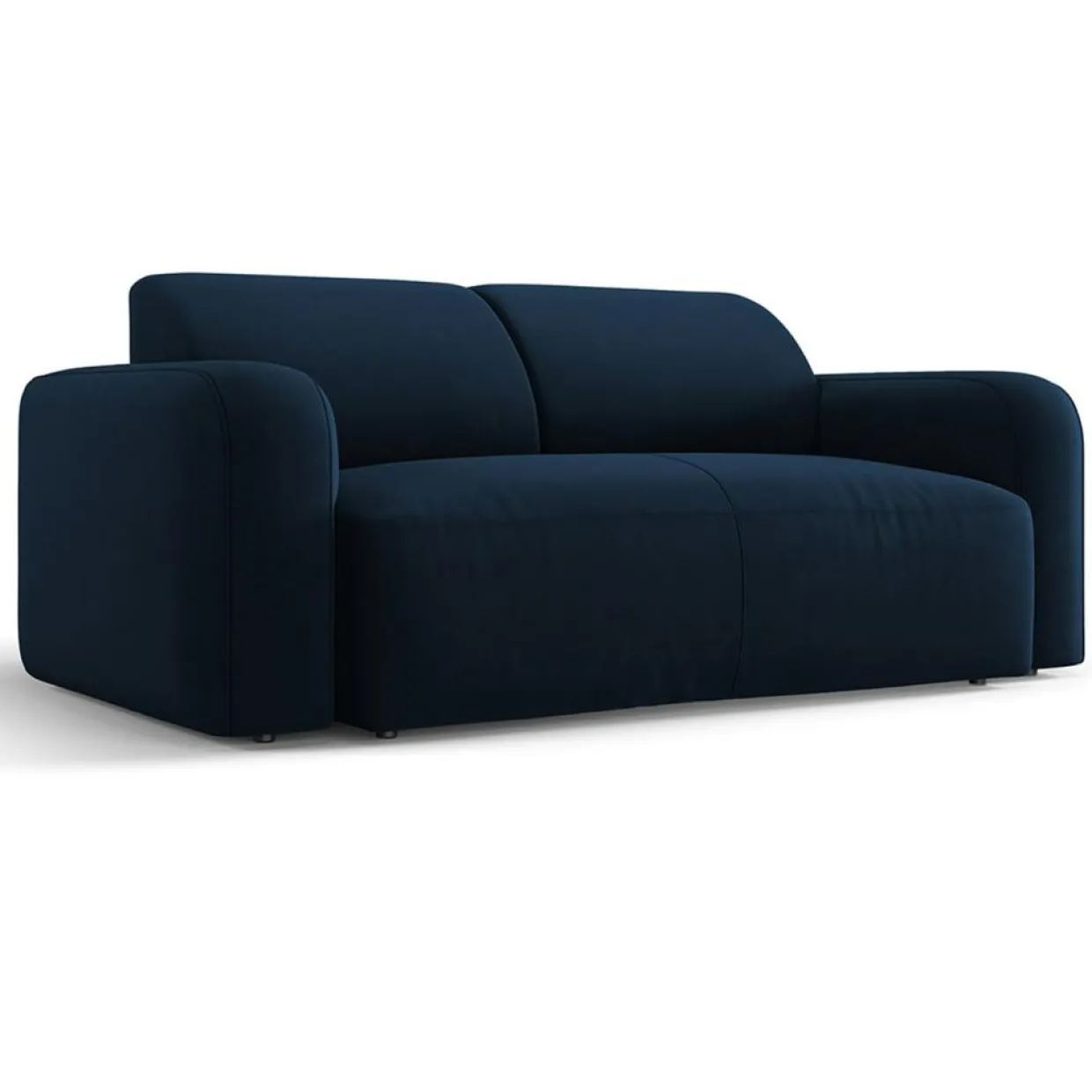 Canapé Velours Jasmin 2 Places bleu roi - 170x95x72 cm-Mazzini Sofas Outlet