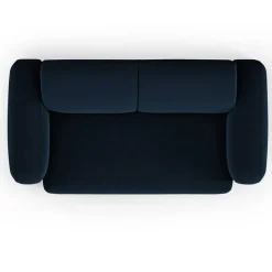 Canapé Velours Jasmin 2 Places bleu roi - 170x95x72 cm-Mazzini Sofas Outlet