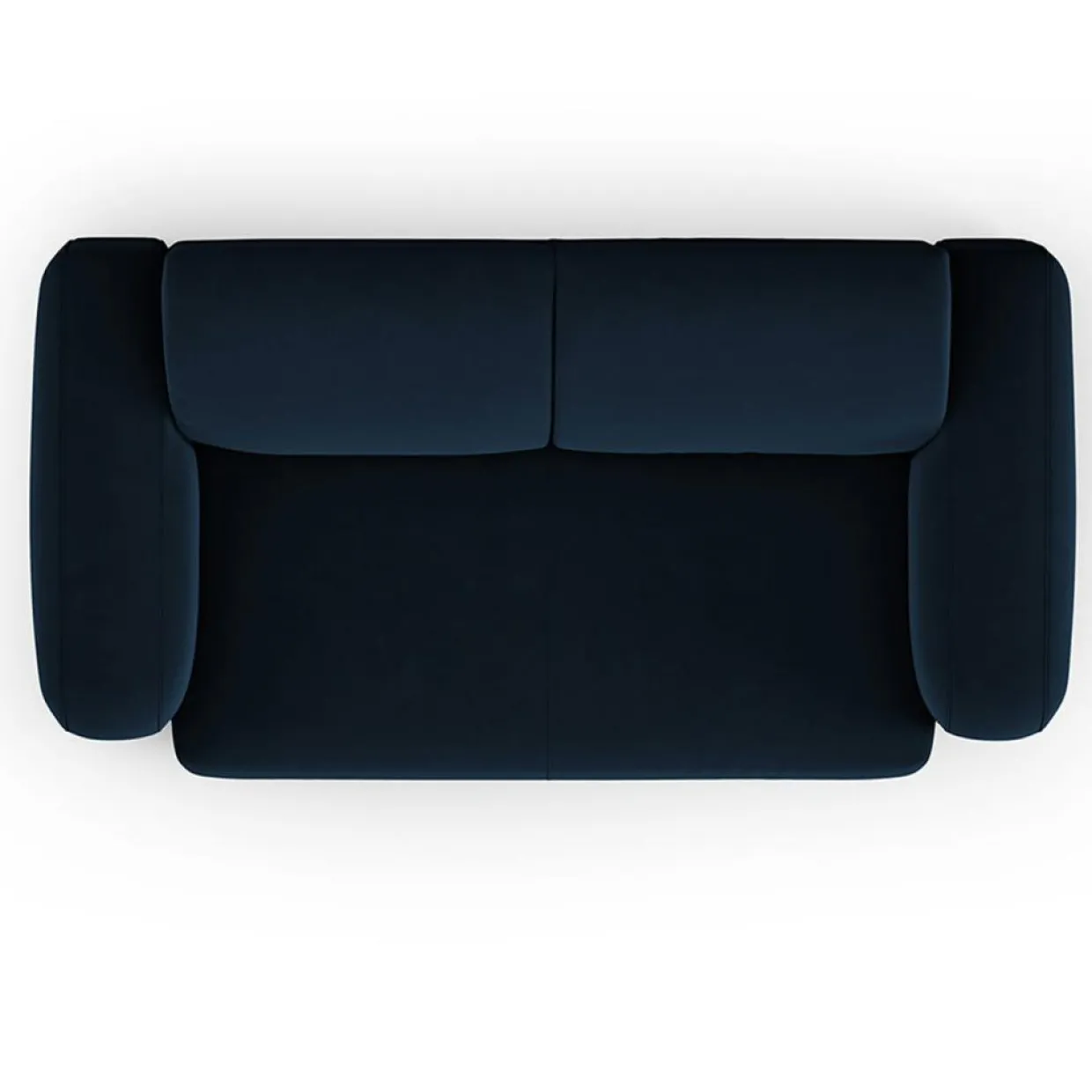 Canapé Velours Jasmin 2 Places bleu roi - 170x95x72 cm-Mazzini Sofas Outlet