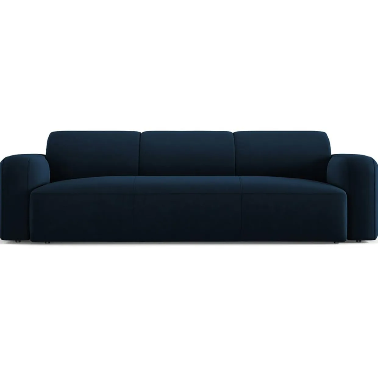 Mazzini Sofas Canapés^Canapé Velours Jasmin 3 Places bleu roi - 235x95x72 cm