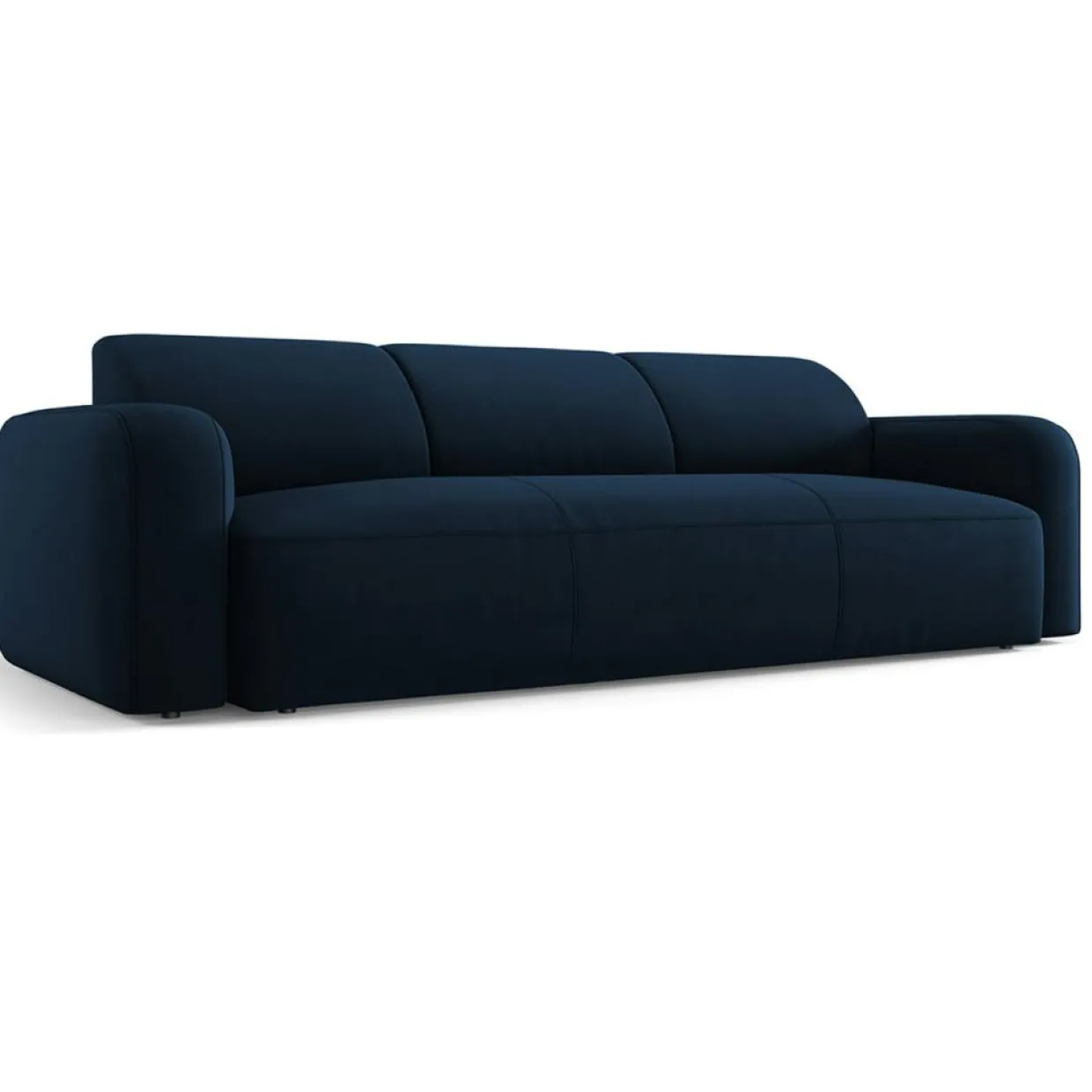 Mazzini Sofas Canapés^Canapé Velours Jasmin 3 Places bleu roi - 235x95x72 cm