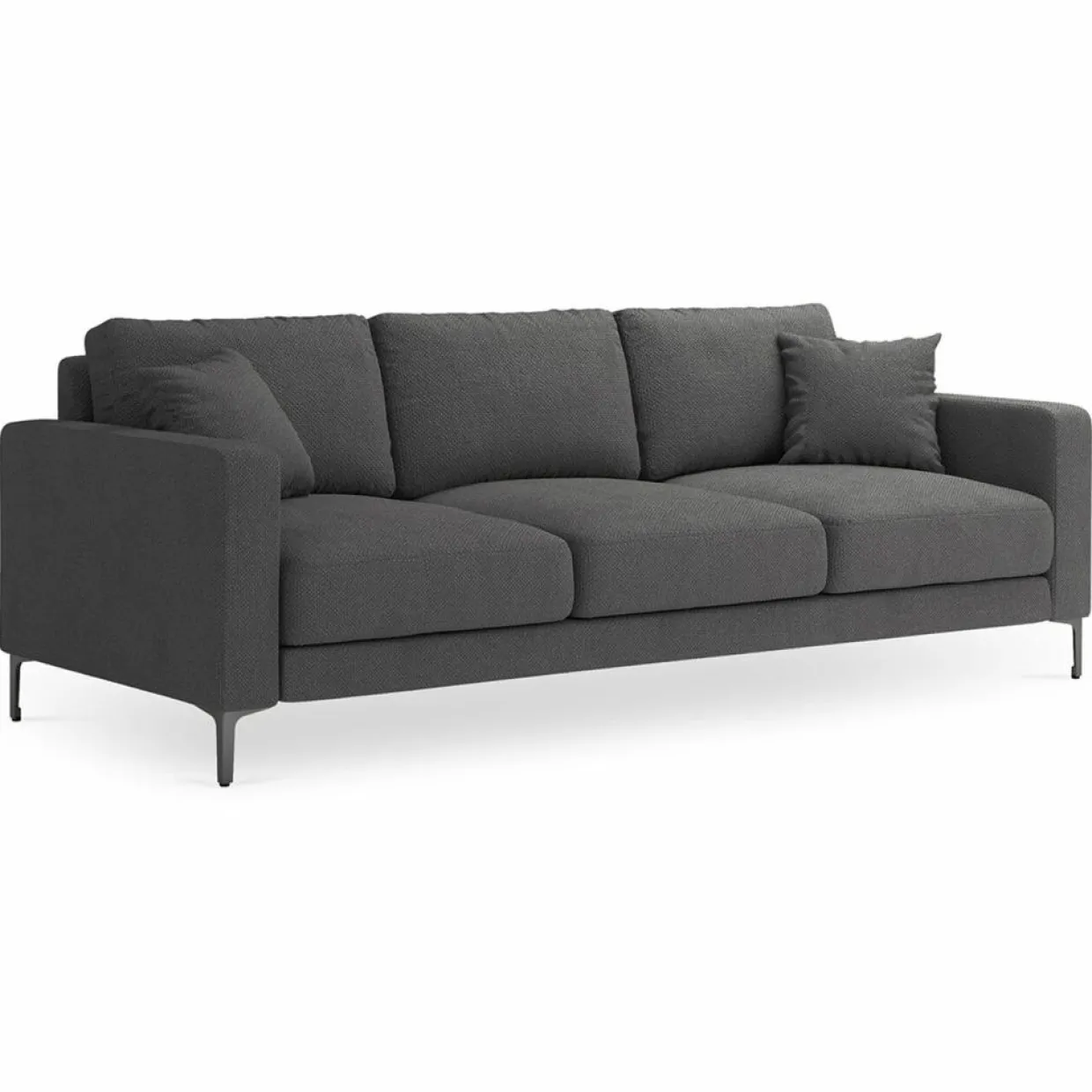 Canapé Venus 3 Places gris foncé - 220x92x90 cm-Mazzini Sofas New