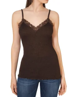 Femme Mare Tops Et Blouses^Caraco bretelles fines Laine & Soie marron