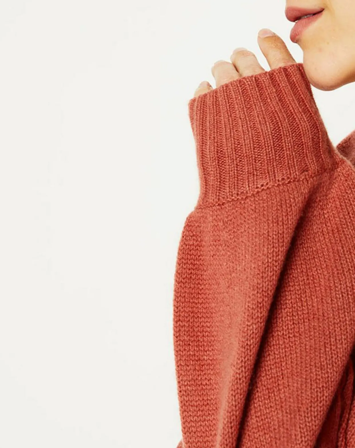 Cardigan 100% Cachemire Dimitri col V vieux rose-Galeries Lafayette Online