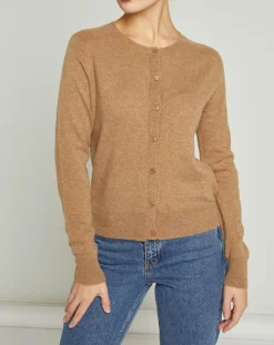 Femme MAX&MOI Gilets Et Cardigans^Cardigan 100% Cachemire Sonia beige chiné