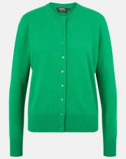 Cardigan 100% Cachemire Zacao vert emeraude-Galeries Lafayette Clearance